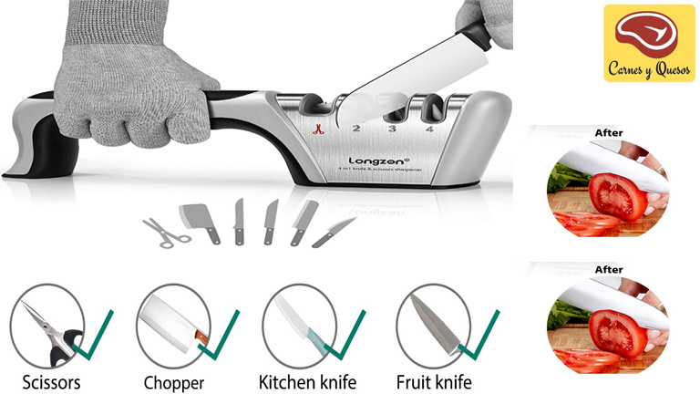 afilador profesional de cuchillos