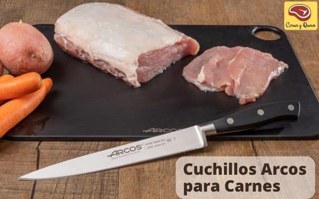 ARCOS Cuchillo de chef de acero inoxidable de 8 pulgadas. Cuchillo de  cocina profesional multiusos para cortar y limpiar verduras. Mango  ergonómico de